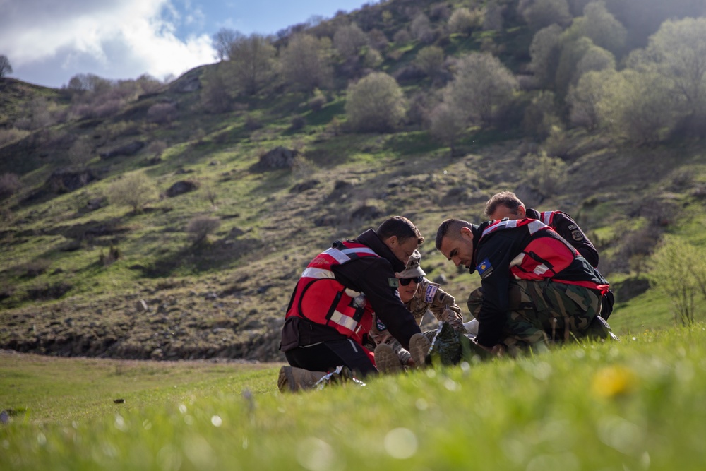U.S. KFOR Soldiers Conduct Joint Training with Kosovo Search and Rescue Association