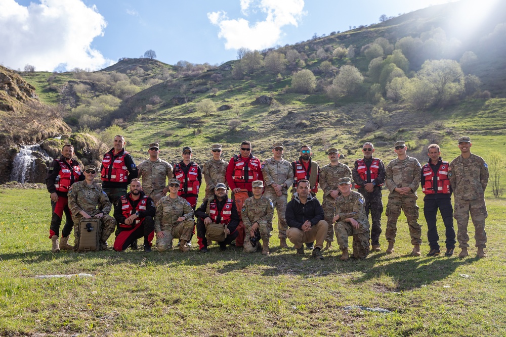 U.S. KFOR Soldiers Conduct Joint Training with Kosovo Search and Rescue Association