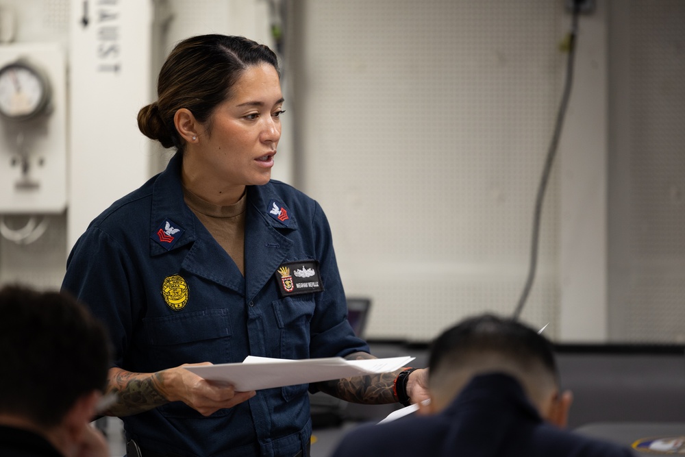 Curtis Wilbur Sailor Teaches Security Reaction Force Basic Course