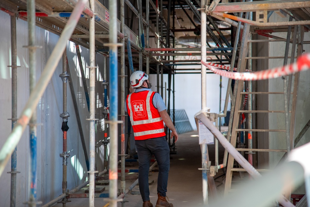 Construction progress at new Spangdahlem Elementary School