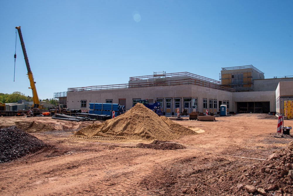 Construction progress at new Spangdahlem Elementary School