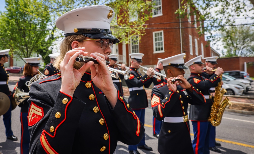 Marine Corps Base Quantico Band Participates in Annual Apple Blossom Festival Parade