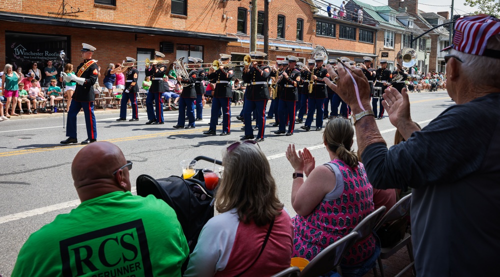 Marine Corps Base Quantico Band Participates in Annual Apple Blossom Festival Parade