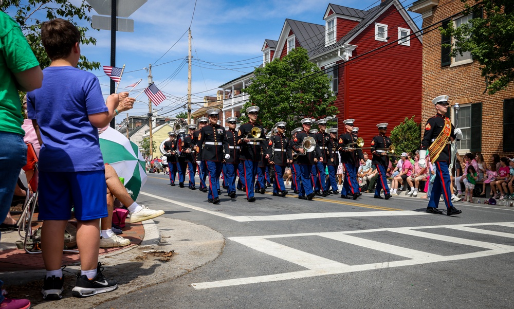 Marine Corps Base Quantico Band Participates in Annual Apple Blossom Festival Parade