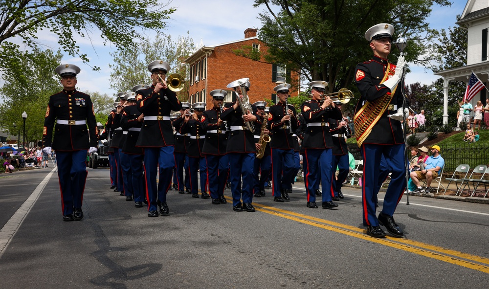Marine Corps Base Quantico Band Participates in Annual Apple Blossom Festival Parade