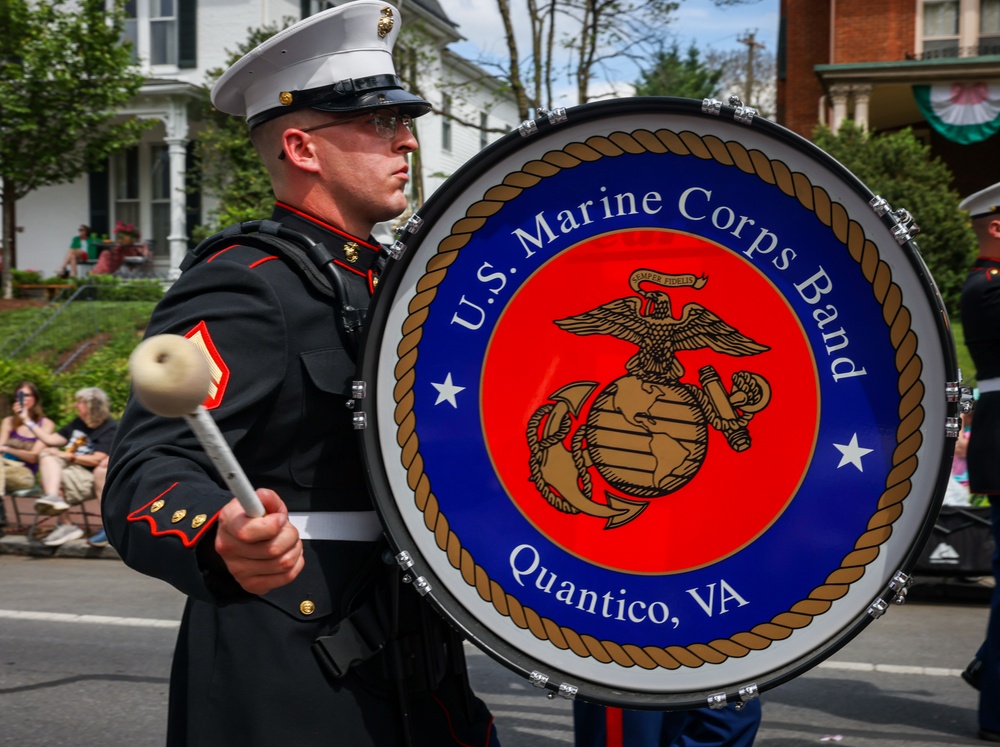 Marine Corps Base Quantico Band Participates in Annual Apple Blossom Festival Parade