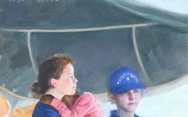 US Coast Guard Art Program 2025 Collection, Obj. Id # 202501, &quot;In safe arms,&quot; Echo Baker