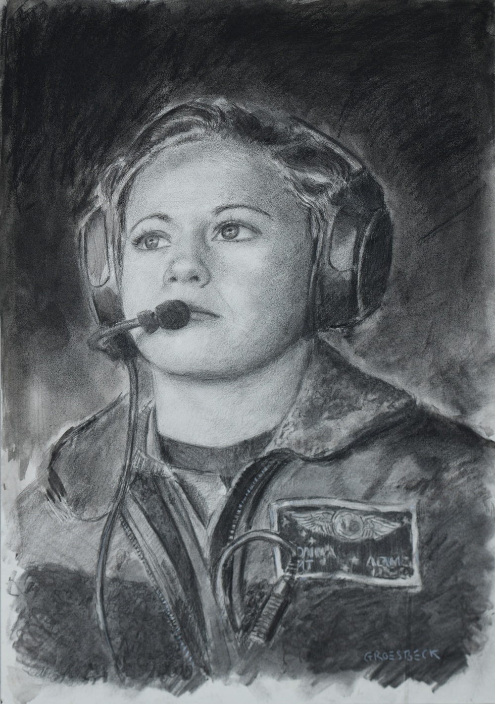 US Coast Guard Art Program Collection 2025, Obj. Id. # 202508, &quot;AMT at Air Station Kodiak,&quot; Todd Groesbeck