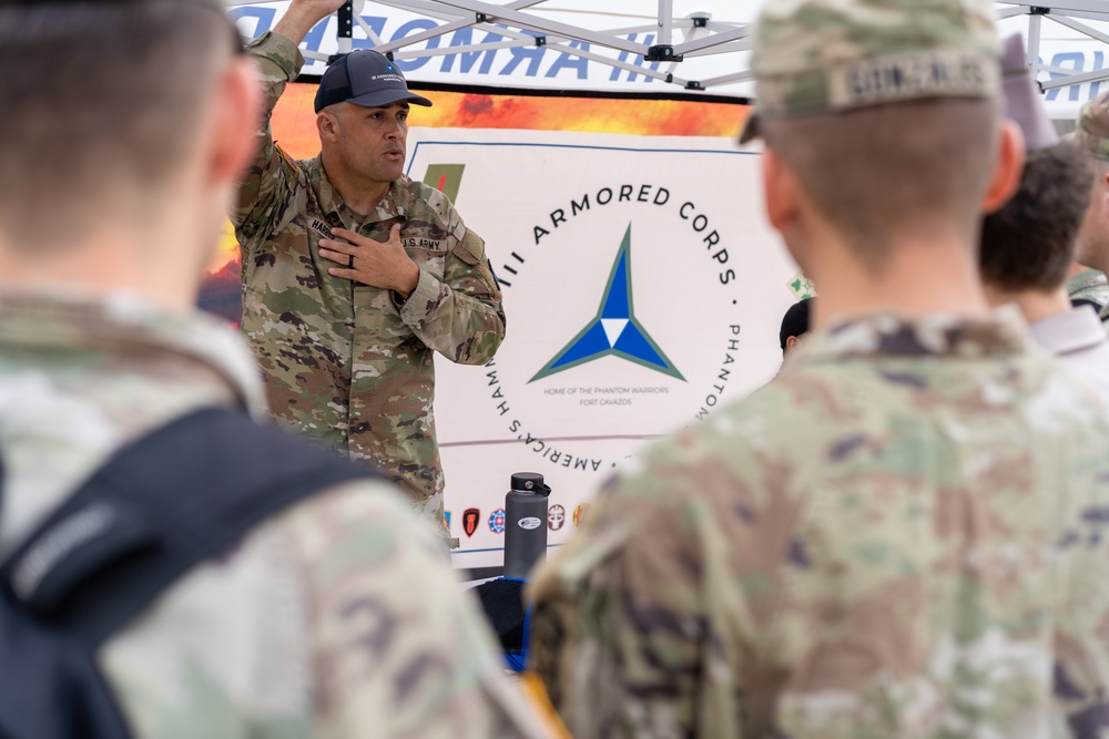 Soldiers from the III Armored Corps participate in Texas A&amp;M University's Meet Your Army event.