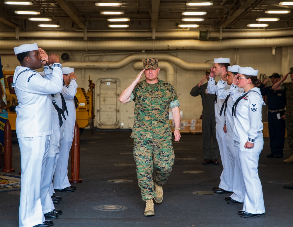 MARFORCOM Visits USS New York, Recounts 9/11 Experience
