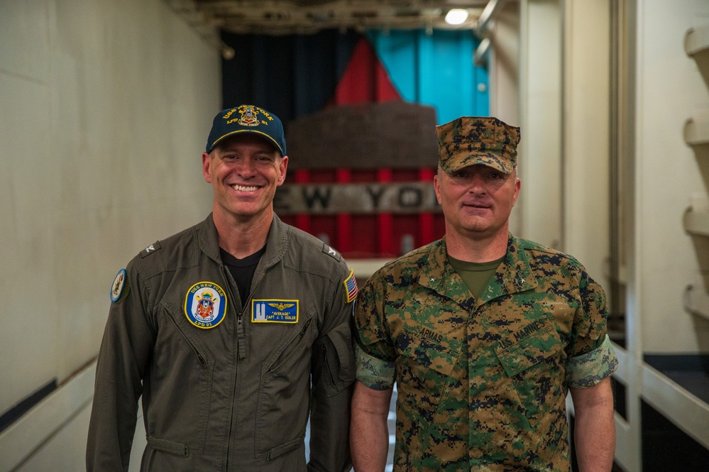 MARFORCOM Visits USS New York, Recounts 9/11 Experience