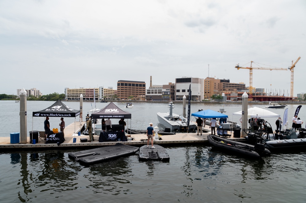 SOF Business Partners Display their Wares on the Docks at SOF Week