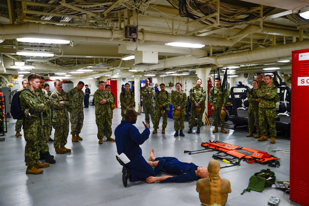CRTS-2 and CRTS-6 Shipboard Familiarization Aboard USS Tripoli (LHA 7)
