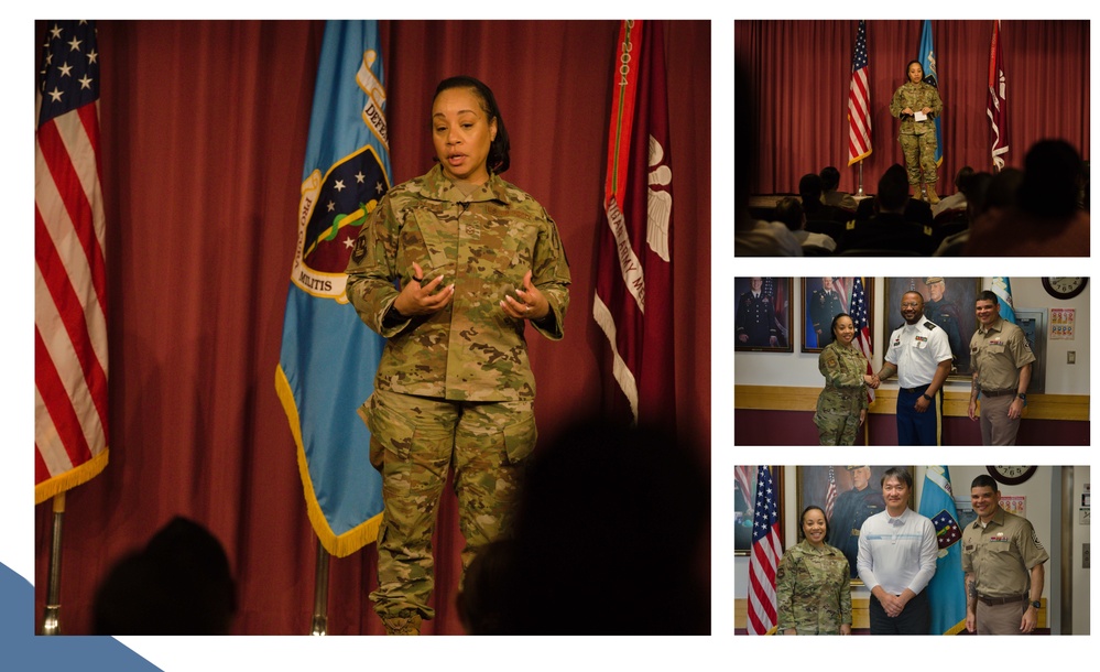 CMSgt Tanya Johnson, Senior Enlisted Leader at the Defense Health Agency (DHA), visits Madigan Army Medical Center