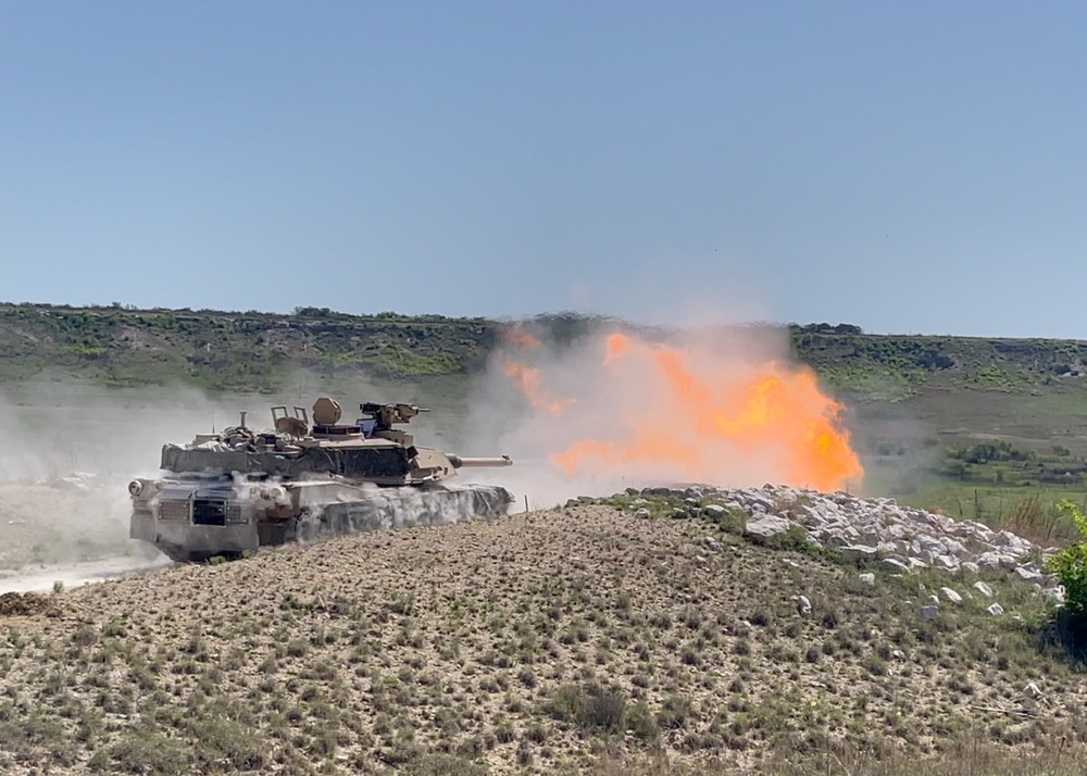 Abrams Main Battle Tank Live-Fire Training