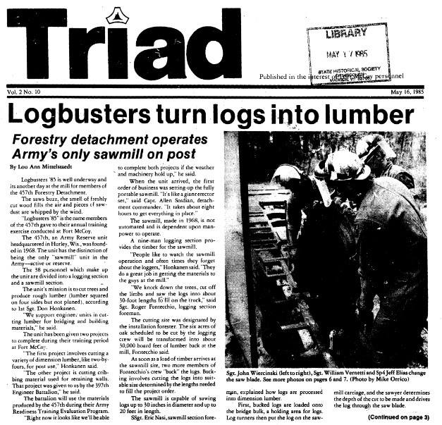 This Month in Fort McCoy History — May