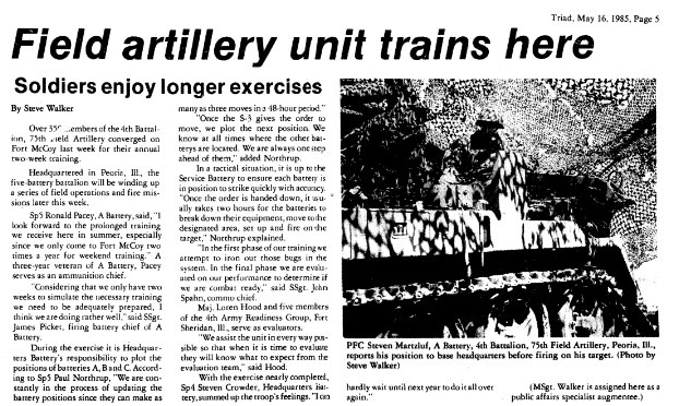This Month in Fort McCoy History — May