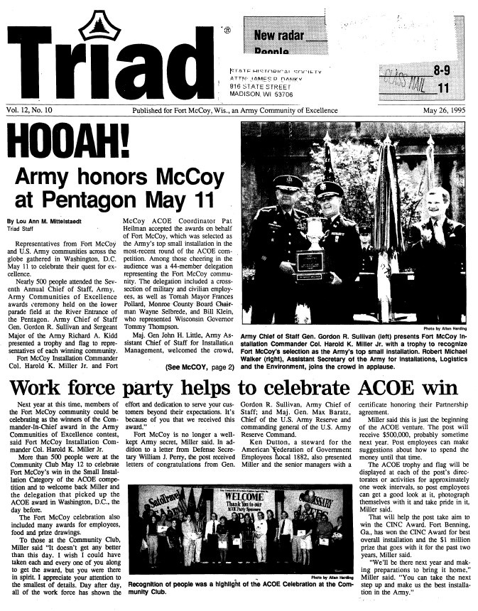 This Month in Fort McCoy History — May