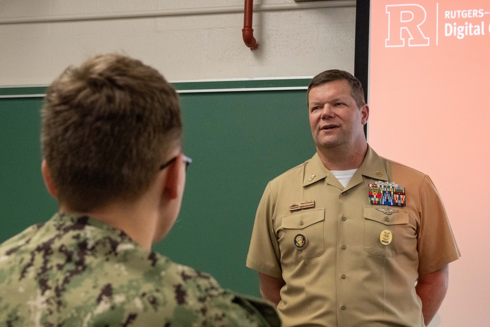 NAVSUP Command Master Chief speaks at Rutgers University