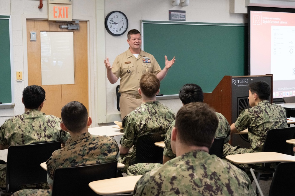 NAVSUP Command Master Chief speaks at Rutgers University