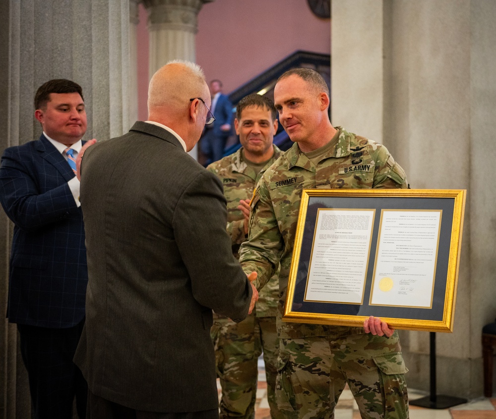 SCARNG aviation recognized at SC State House