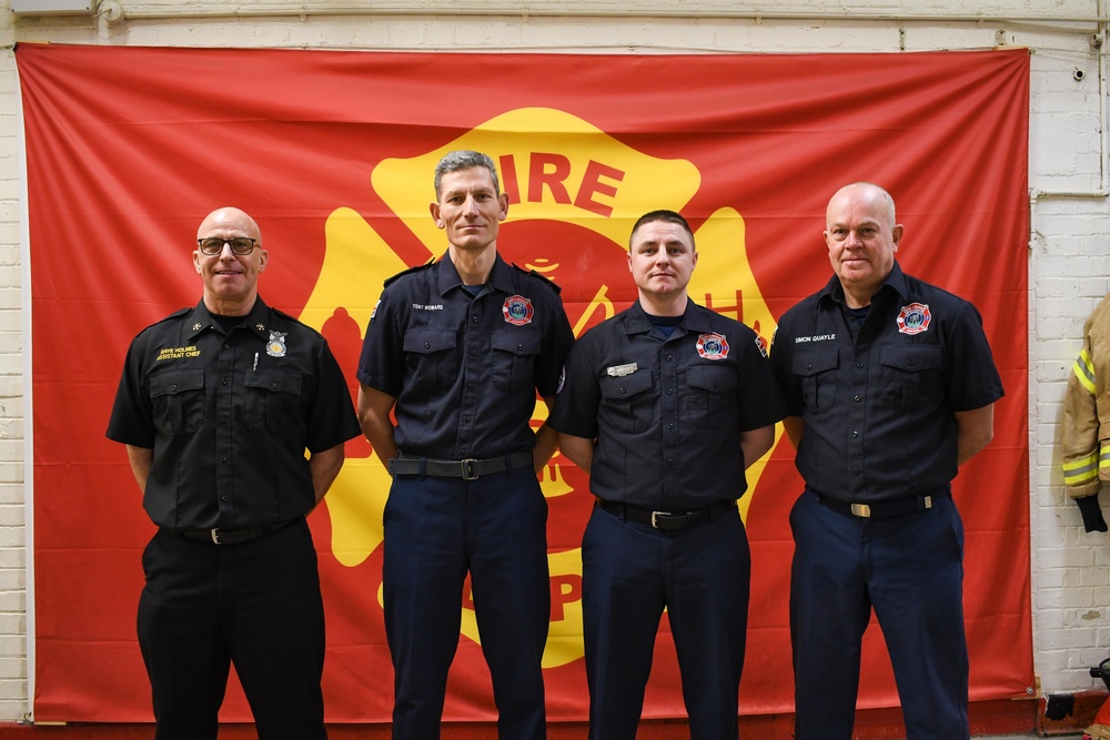 RAF Menwith Hill firefighter receives McAllister Heroism Award for lifesaving actions