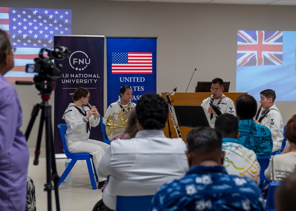 7th Fleet Band Performs at Fiji National University