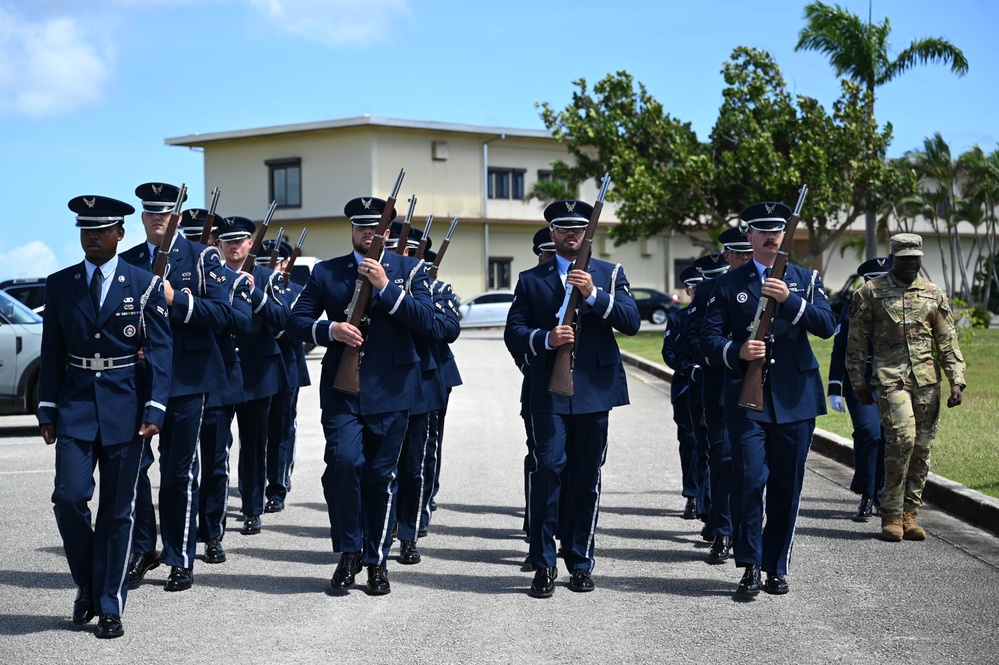 Know the Drill: Prior MTIs lead Andersen AFB Honor Guard