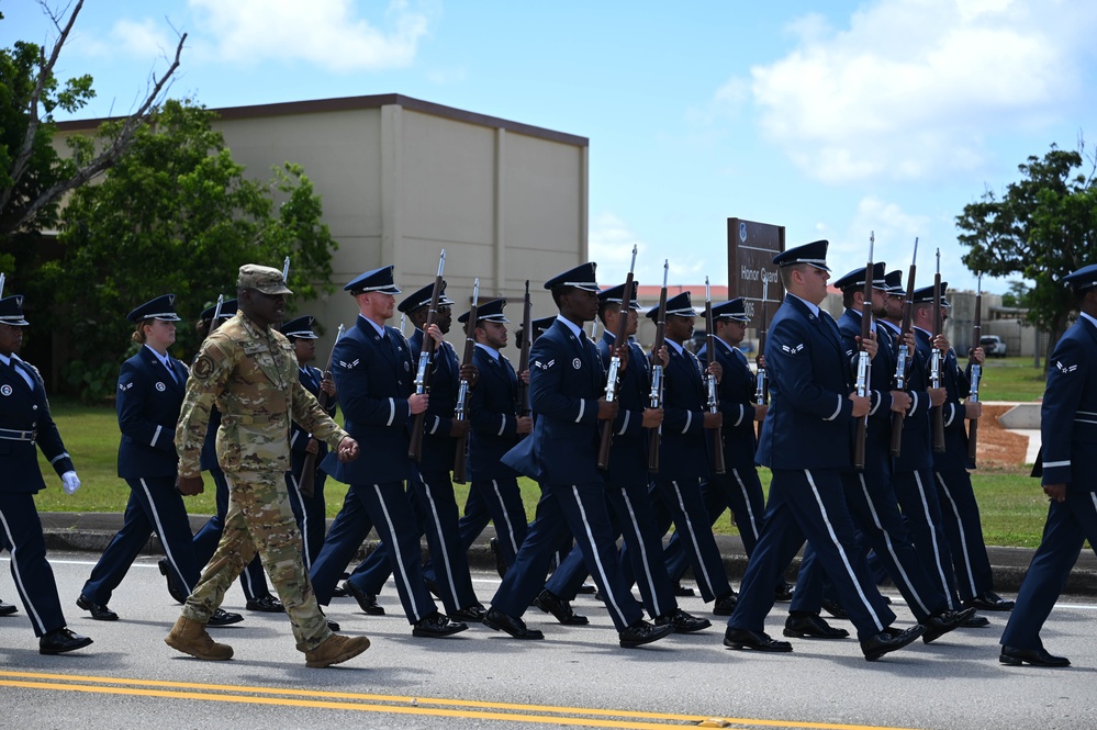 Know the Drill: Prior MTIs lead Andersen AFB Honor Guard