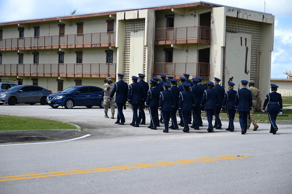 Know the Drill: Prior MTIs lead Andersen AFB Honor Guard