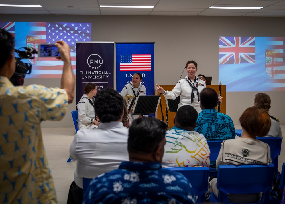 7th Fleet Band Performs at Fiji National University