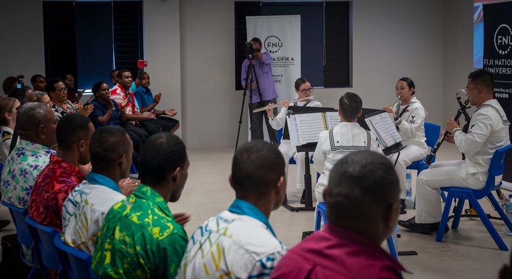 7th Fleet Band Performs at Fiji National University