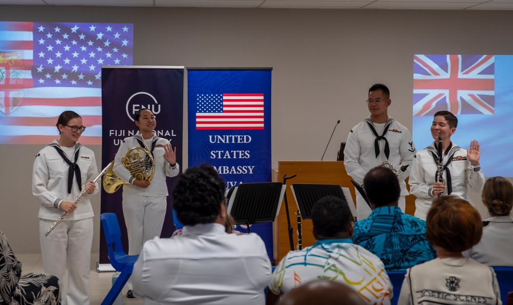 7th Fleet Band Performs at Fiji National University