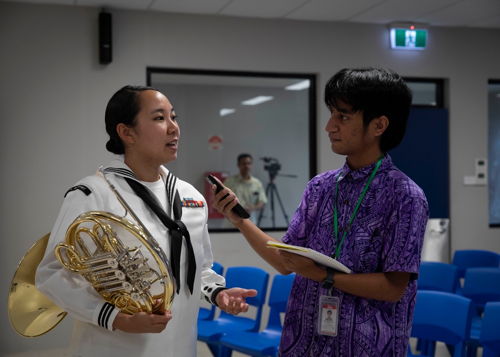 7th Fleet Band Performs at Fiji National University
