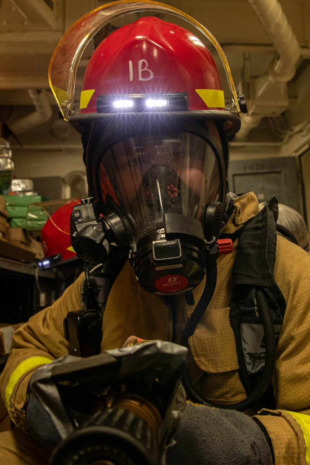 George Washington Sailors Conduct Firefighting Drill