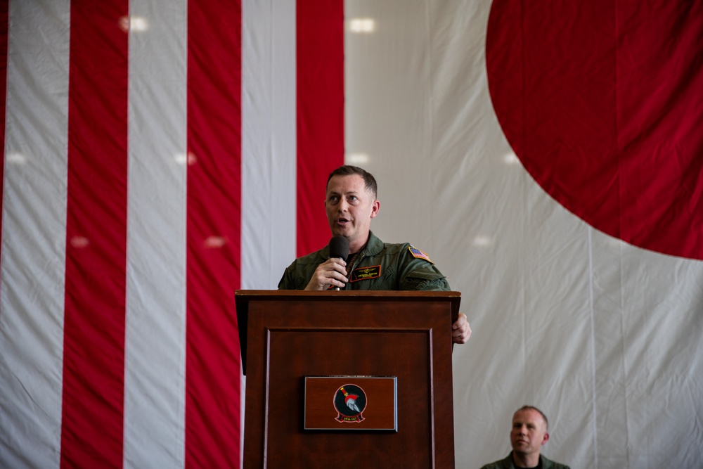 Strike Fighter Squadron (VFA) 147 holds change of command in Iwakuni