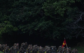 U.S. Marines with Disbursing Detachment Conducts a Company Hike