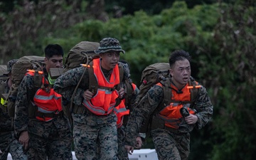 U.S. Marines with Disbursing Detachment Conducts a Company Hike