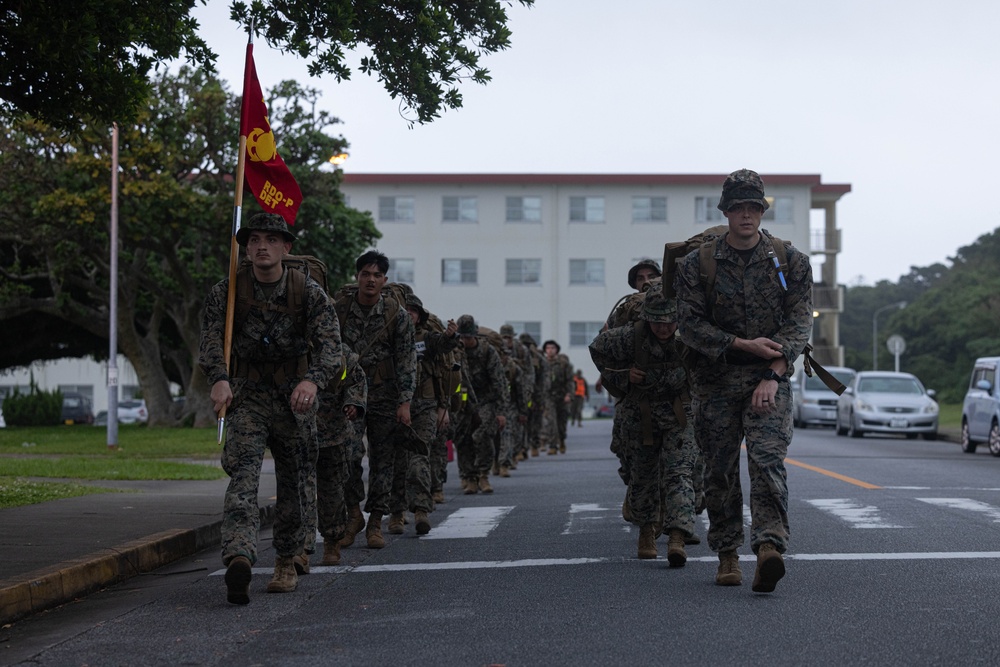 U.S. Marines with Disbursing Detachment Conducts a Company Hike