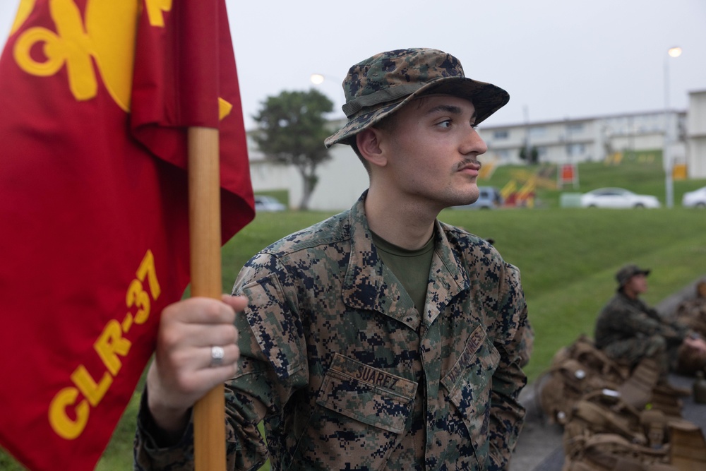 U.S. Marines with Disbursing Detachment Conducts a Company Hike