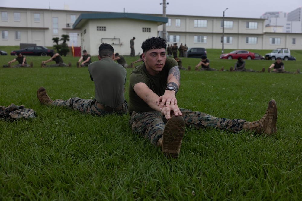 U.S. Marines with Disbursing Detachment Conducts a Company Hike