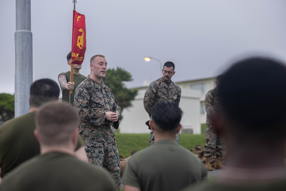 U.S. Marines with Disbursing Detachment Conducts a Company Hike