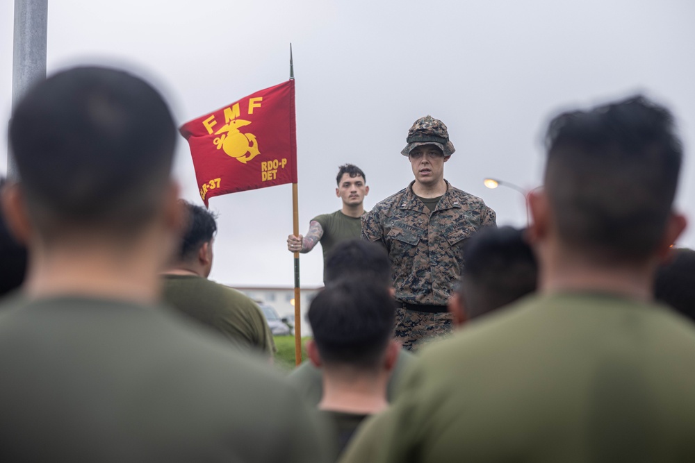 U.S. Marines with Disbursing Detachment Conducts a Company Hike
