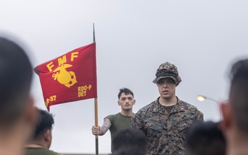 U.S. Marines with Disbursing Detachment Conducts a Company Hike