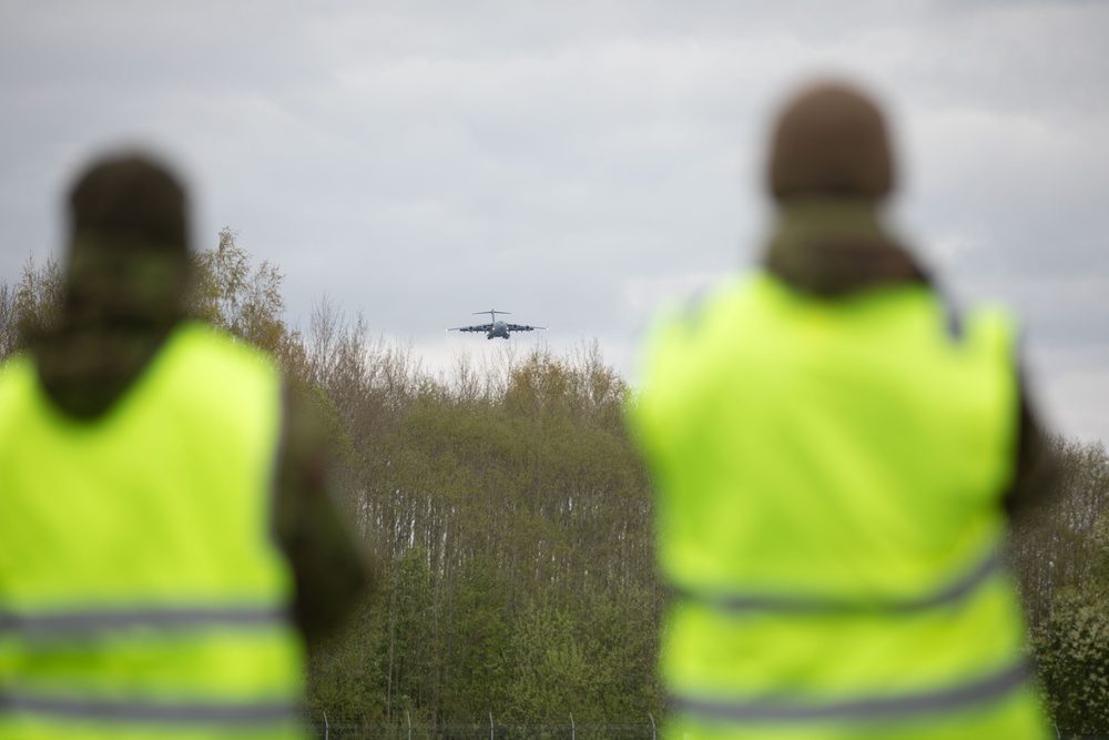 U.S. Army, Air Force and Allies Conduct Rapid Deployment Exercise in the Baltics