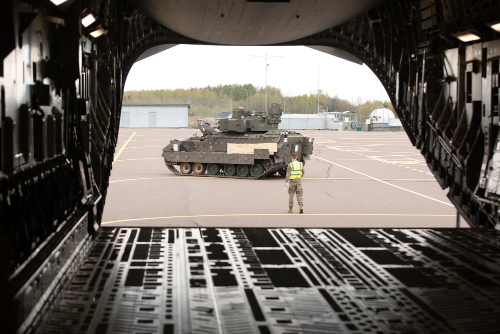 U.S. Army, Air Force and Allies Conduct Rapid Deployment Exercise in the Baltics