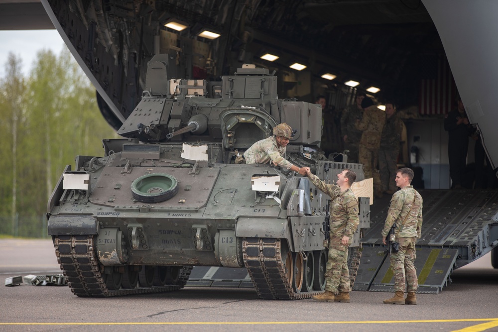 U.S. Army, Air Force and Allies Conduct Rapid Deployment Exercise in the Baltics