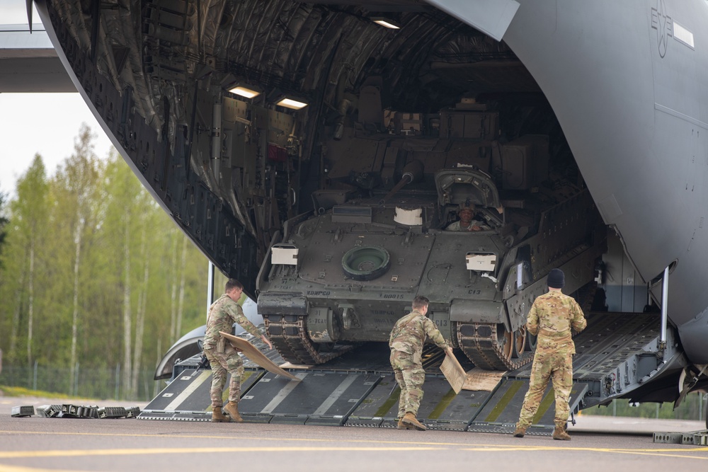 U.S. Army, Air Force and Allies Conduct Rapid Deployment Exercise in the Baltics