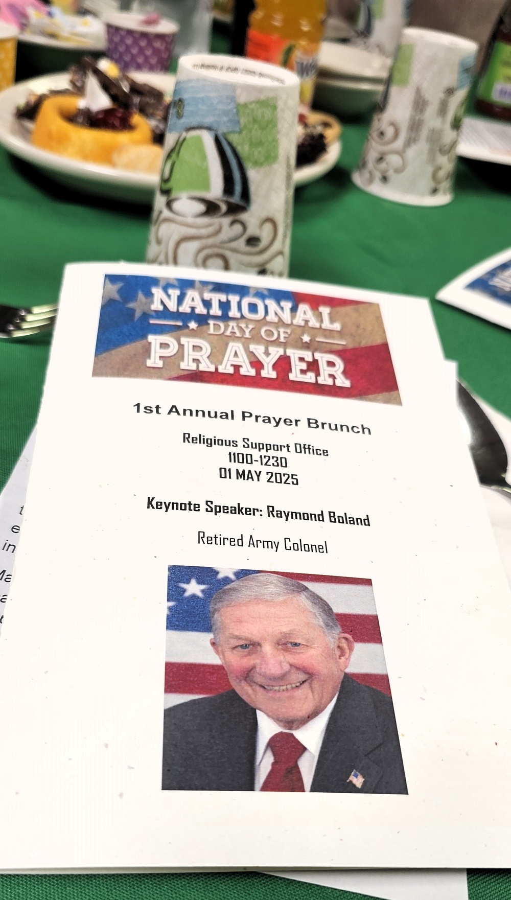 Fort McCoy holds first National Day of Prayer Brunch with former GC as guest speaker