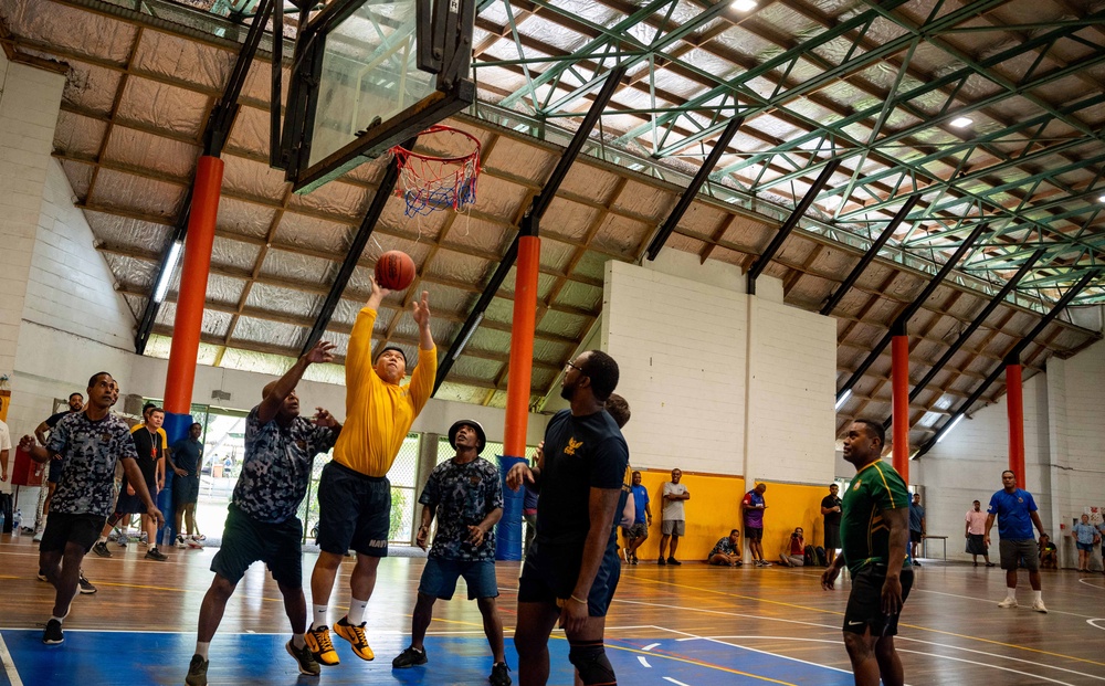 Blue Ridge Plays Basketball With Fiji Sailors